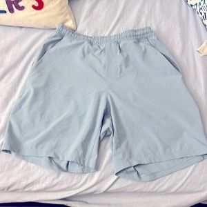 Baby Blue 7in Lululemon Shorts with Liners
